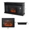 Tv Stand For Tvs Up To 65 Inch With Fireplace, Side Cabinets And Remote Control